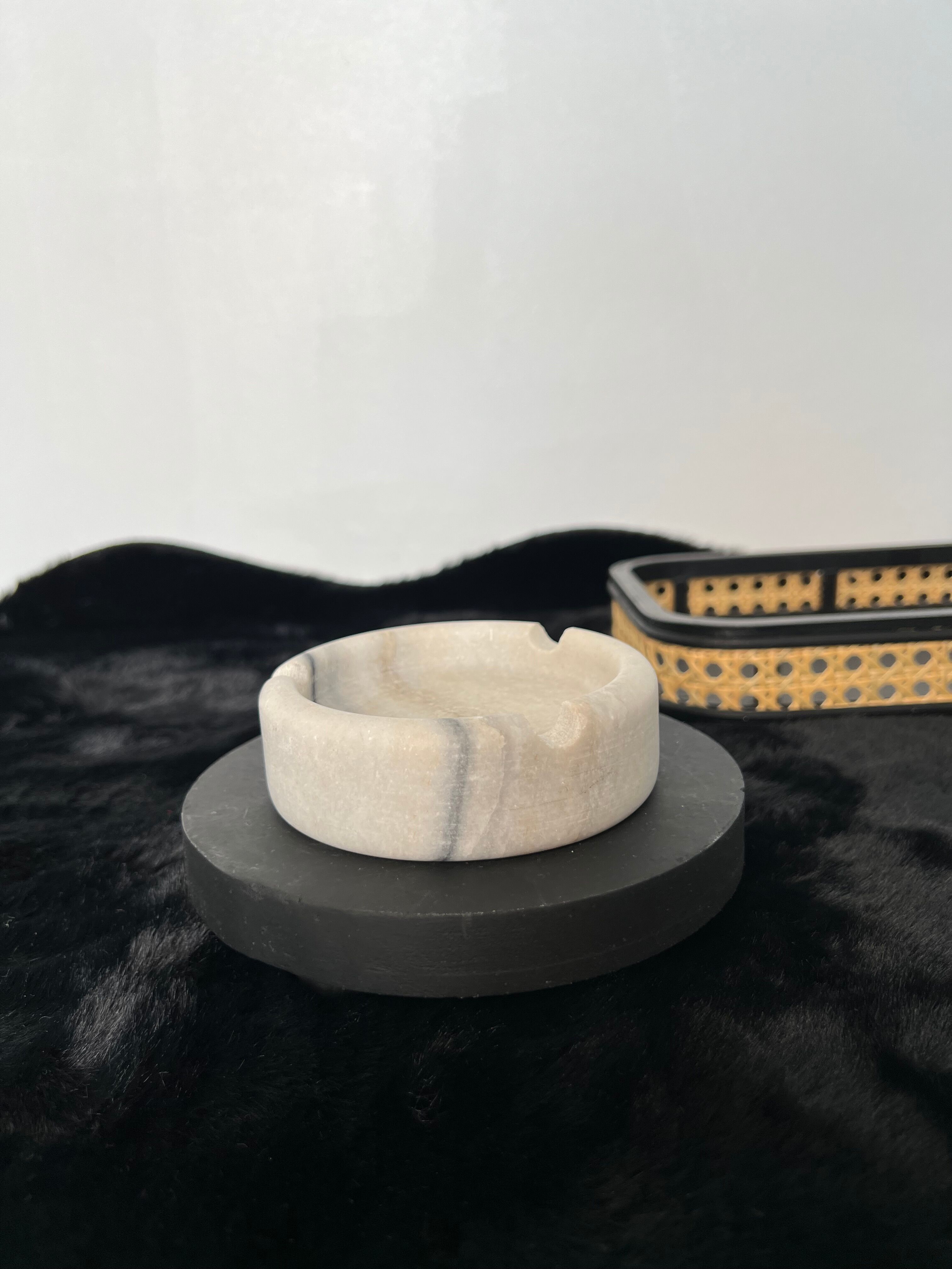 Antique ashtray in real marble