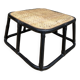 Pouf ou table basse d'appoint en rotin et cannage