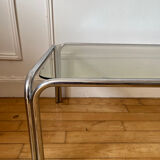 Vintage smoked glass coffee table