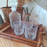 Vintage Whiskey Decanter and Glasses