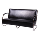 Bauhaus Sofa in Chrome and Leather from Mücke-Melder, Czech, 1930s