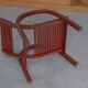BAUMANN 1930s theatre red bentwood children's chair