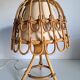 Vintage bamboo bedside lamp