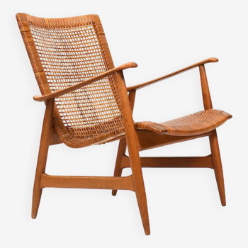 Ib Kofod-Larsen attr. Easychair with Cane early 1950s.