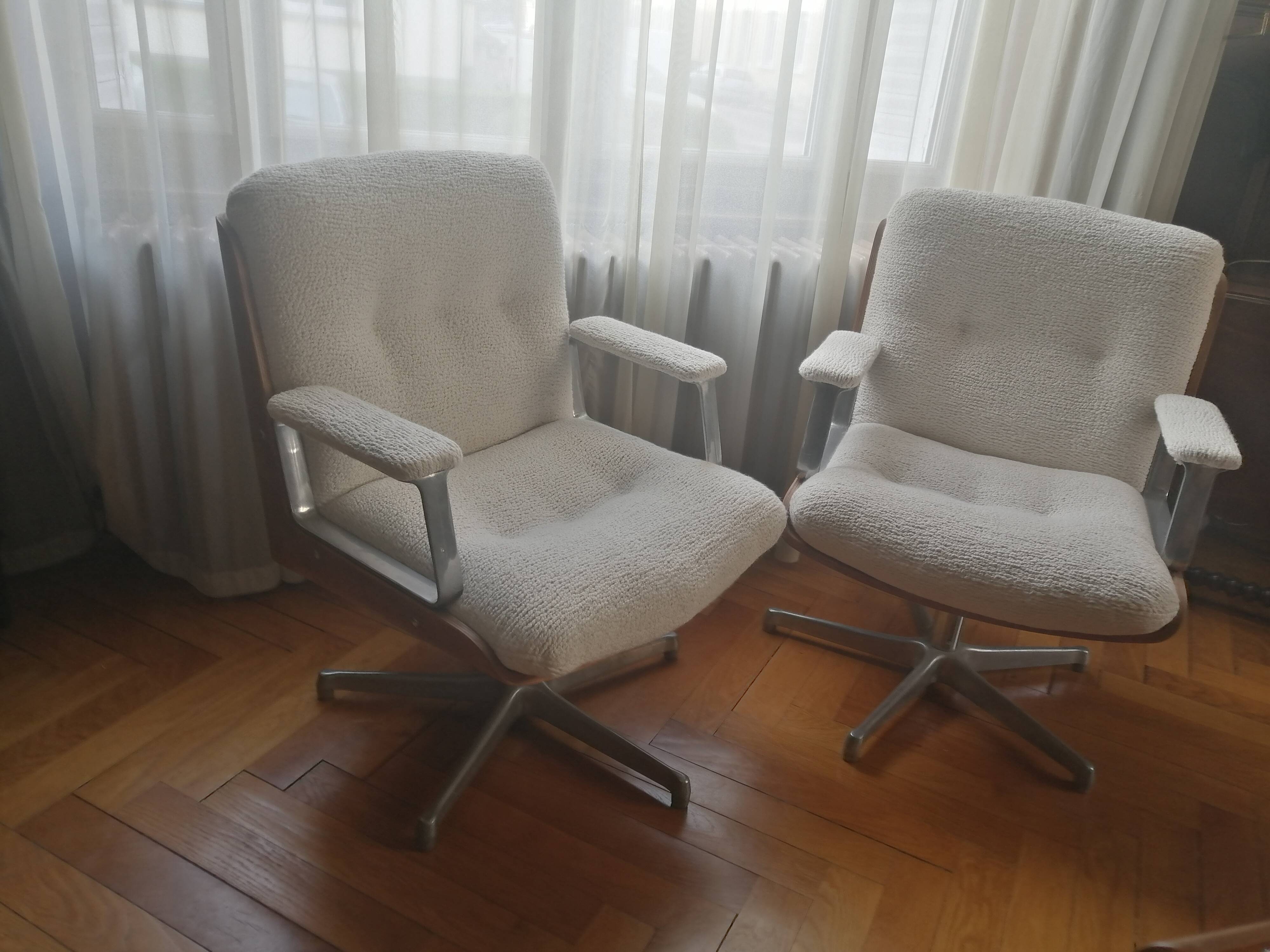 pair of vintage armchairs