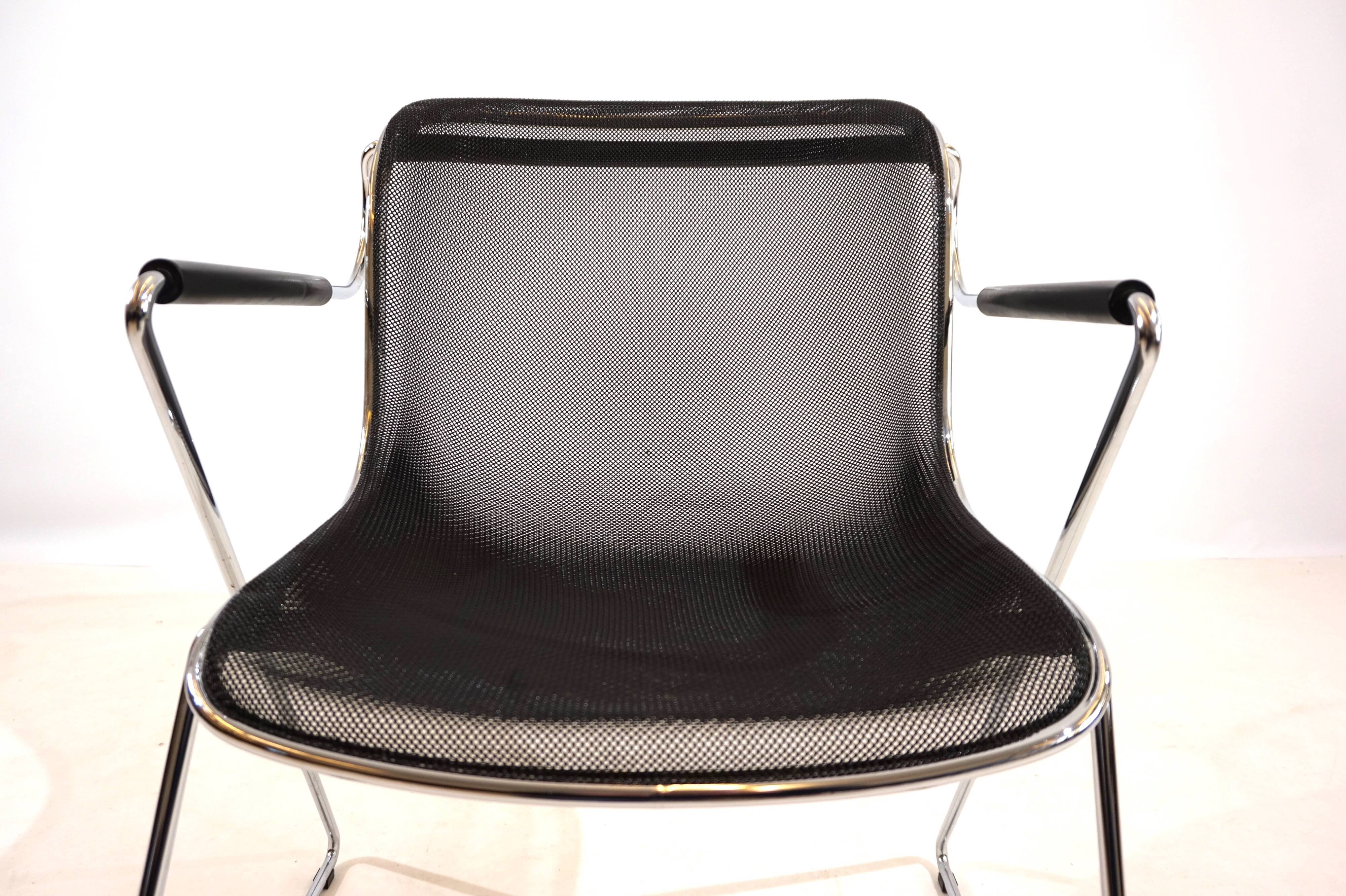 Set of 6 Castelli Penelope dining/conference chairs by Charles Pollock