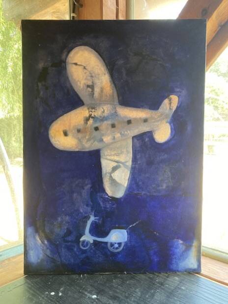 Joli tableau peinture décoratif.