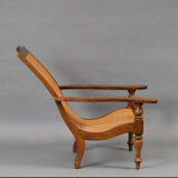English rest chair - colonial walnut and cannage