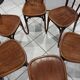 Suite of 6 vintage bistrot chairs 1930s