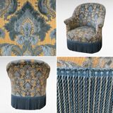 Toad armchair Flocked Velvet 1960