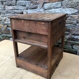 Old wooden workshop cabinet