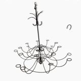 Large wrought iron chandelier