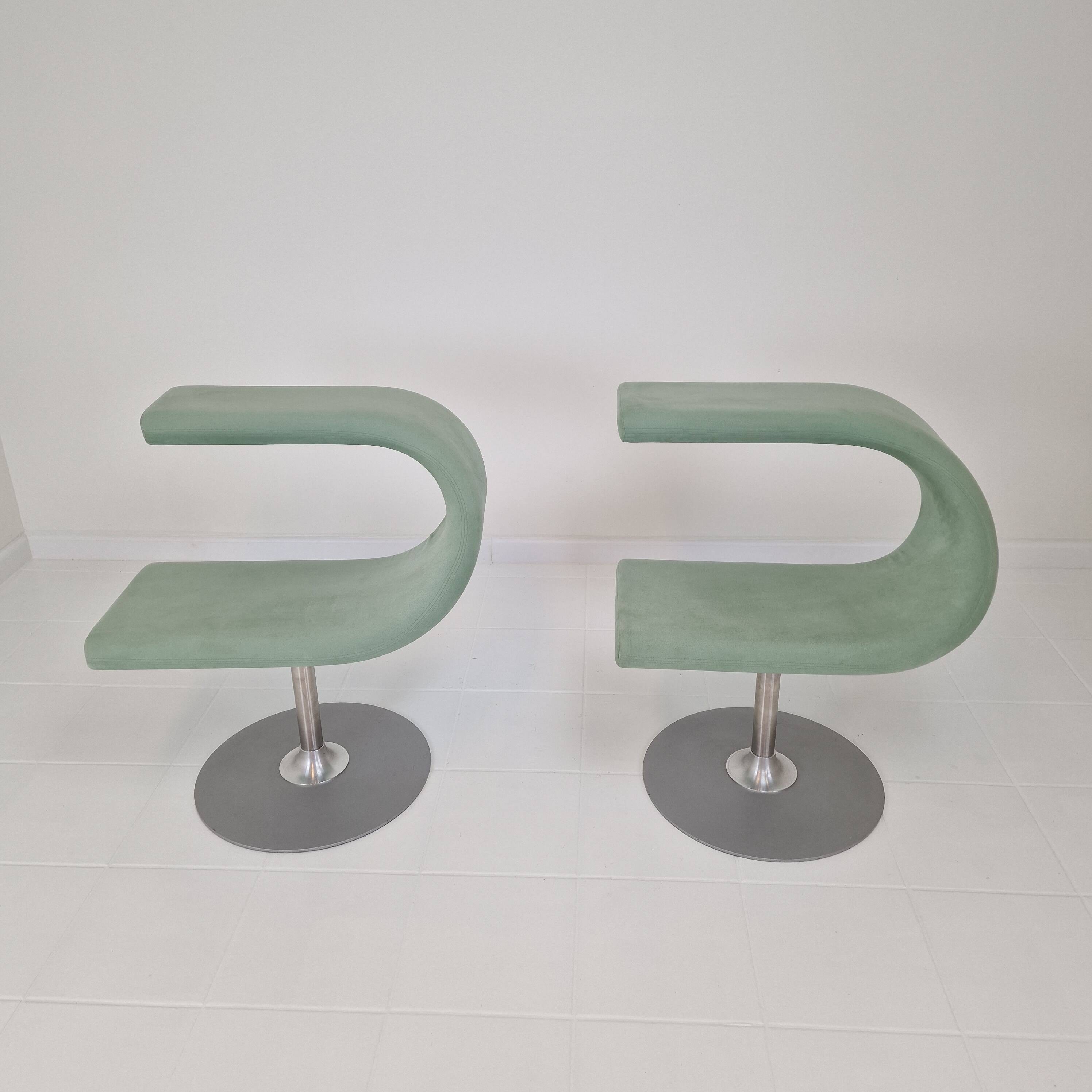 Set of 2 Bla Station Innovation C Swivel Chairs by Fredrik Mattson, Sweden