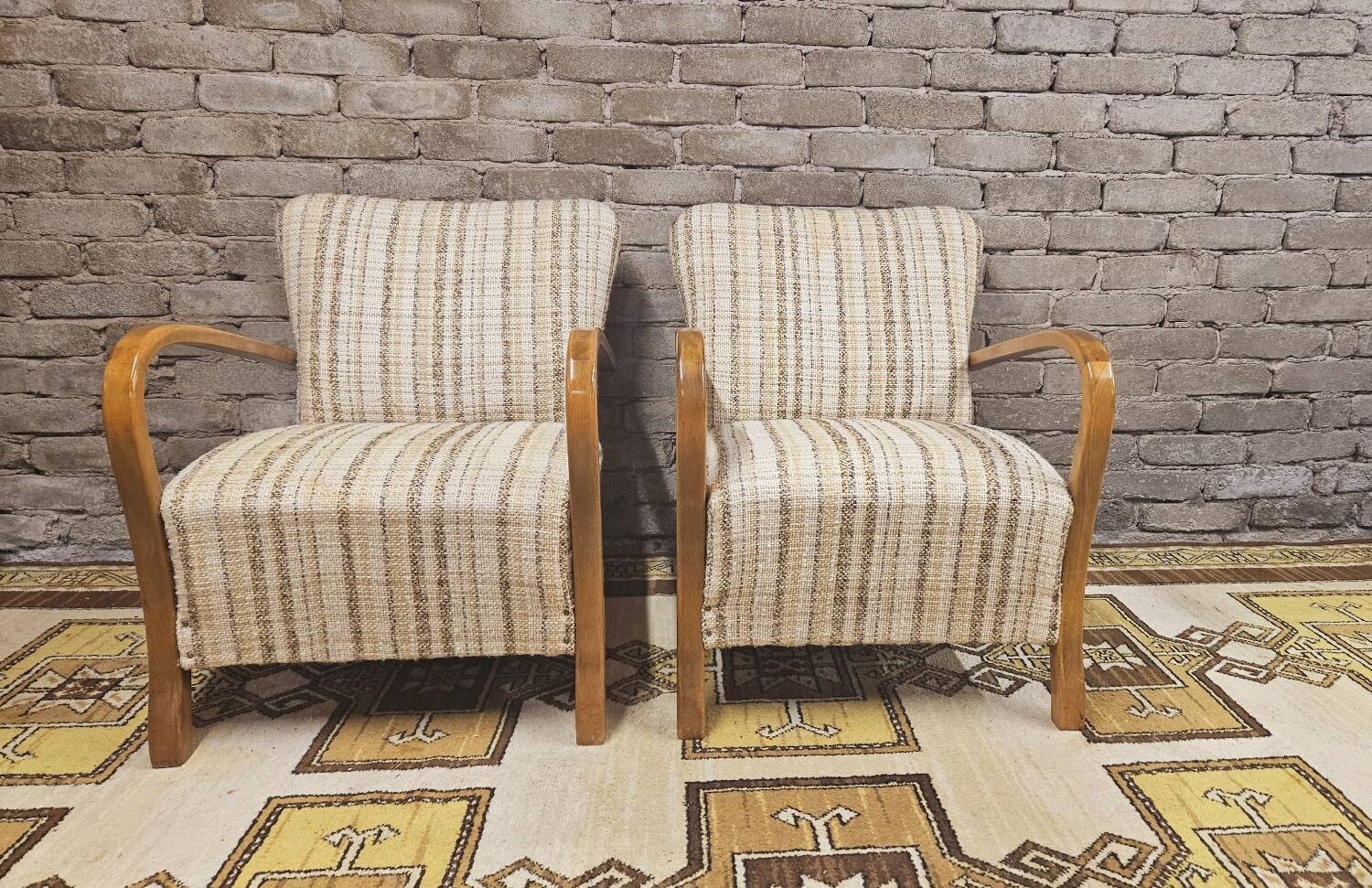 Pair of vintage Scandinavian armchairs 1970