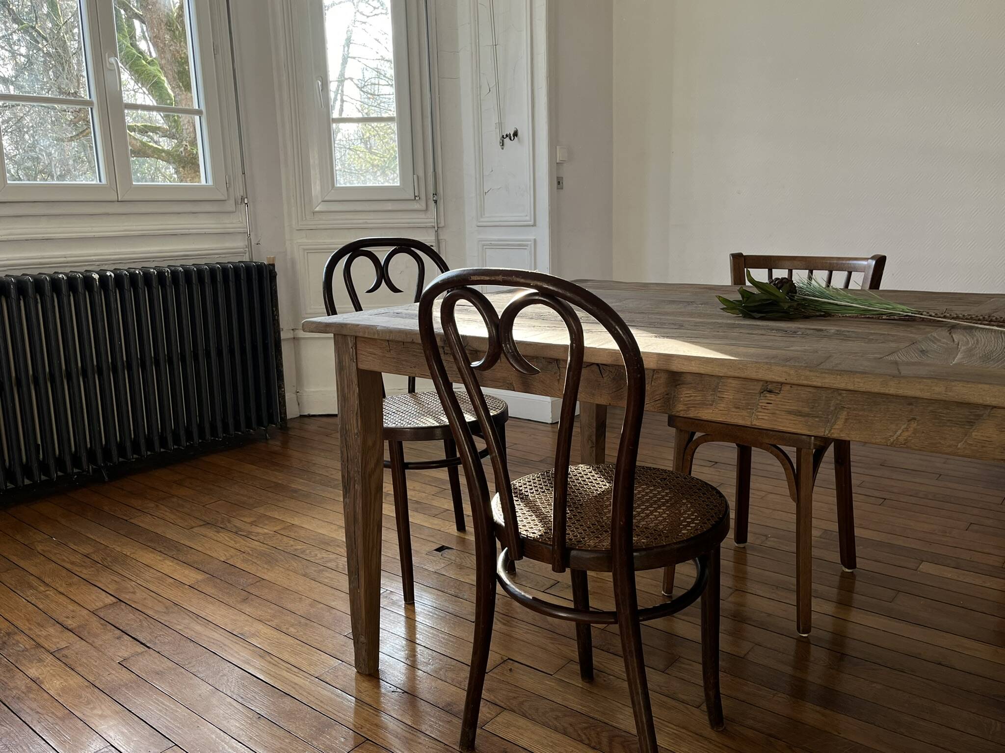 Farm table in solid oak Provence - 250 cm in length
