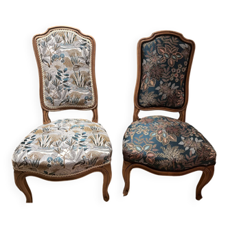 Louis XV style low chairs