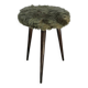 Green wooden tripod stool