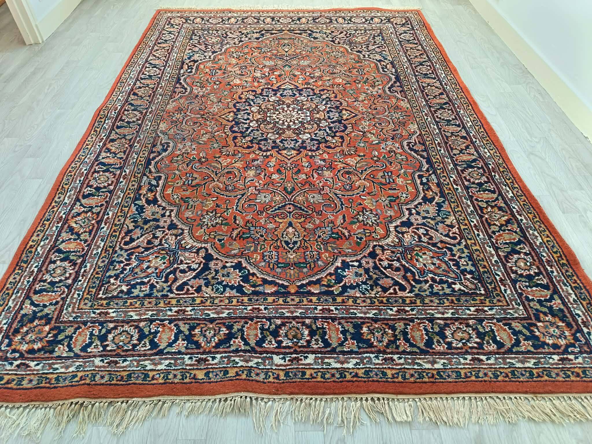 Handmade Indo-Tabriz carpet