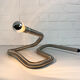 Table lamp snake minimalist flexible tube cobra chromed metal