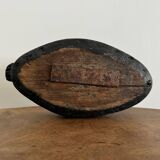 Duck caller in polychrome carved wood, early 20th century folk art