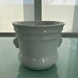 Cache-pot en porcelaine blanche