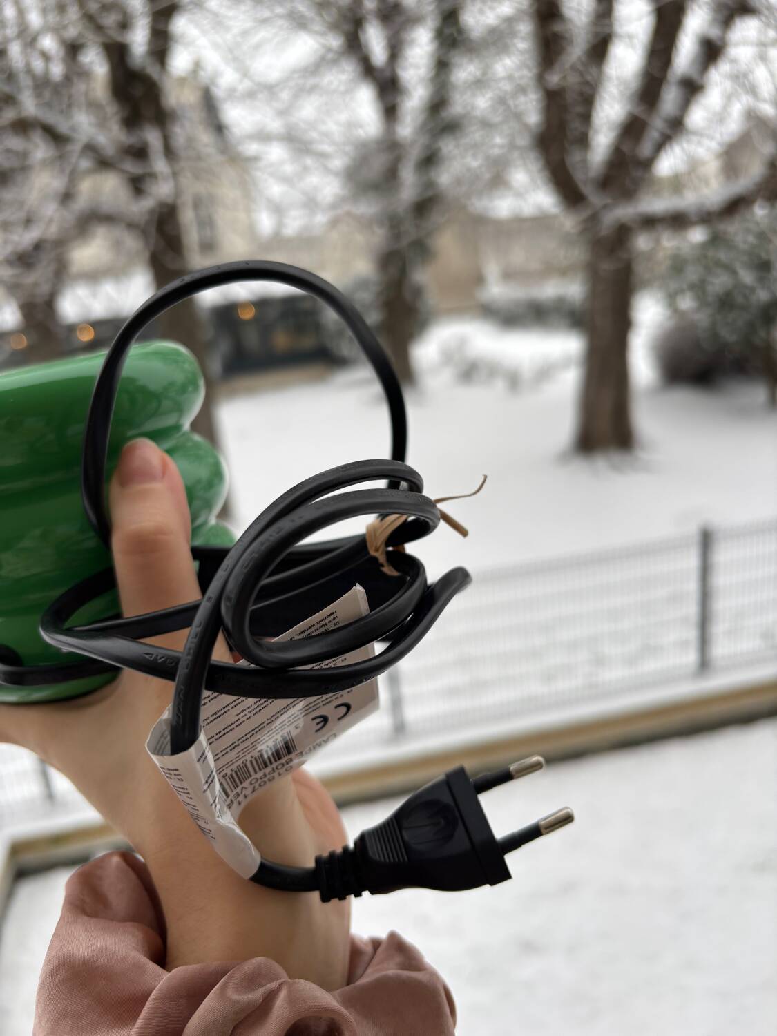 Boppo green bedside lamp 9cm