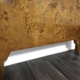 Art Deco Cubist Single Bed in Birch Burl, 1930s-1940s