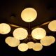 Ceiling light brass and _closes Italian design