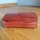 Cote d'Or crocodile skin effect metal advertising box