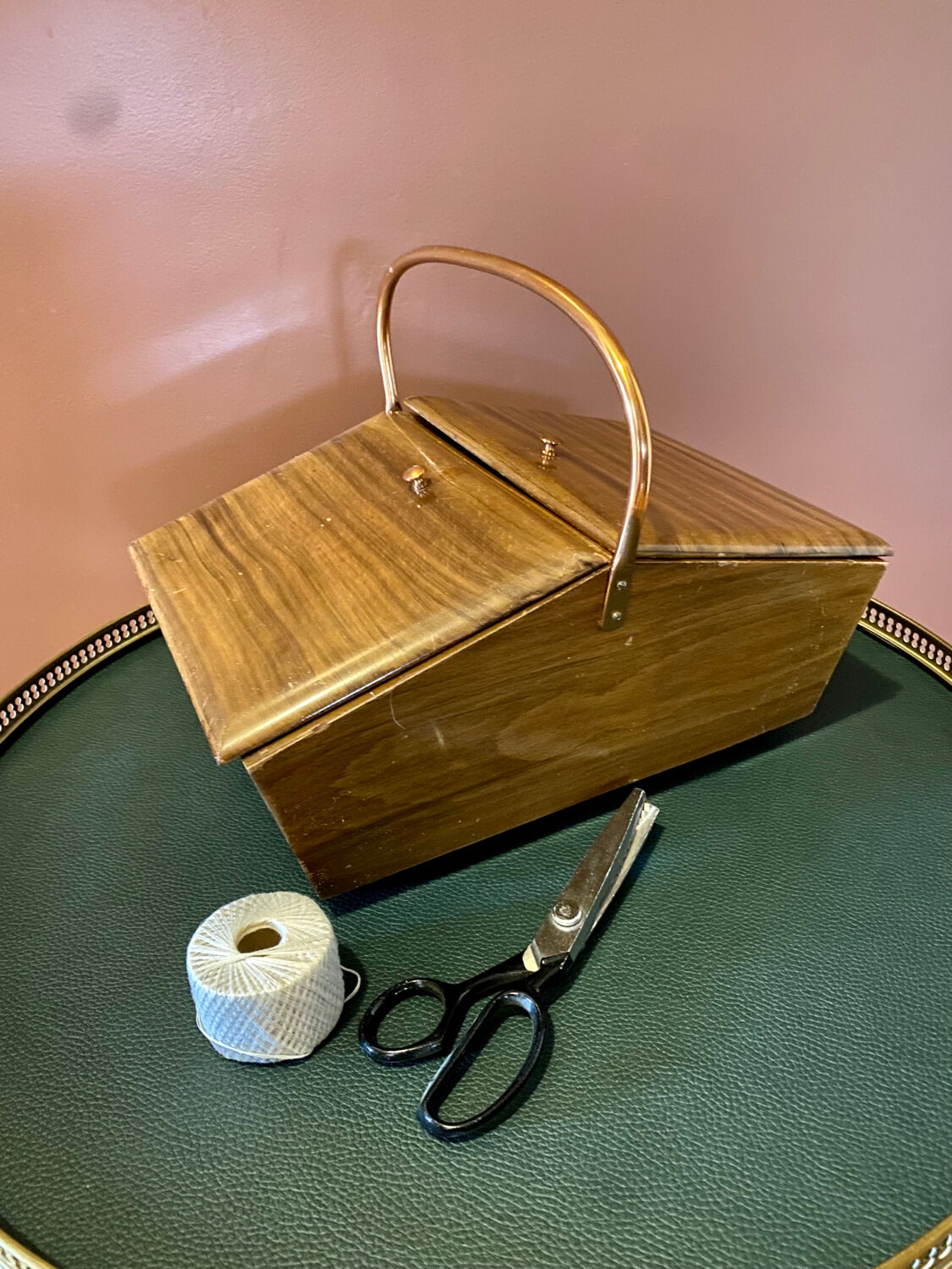 Worker, vintage sewing box