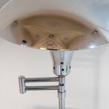 Bauhaus Chromed Desk Lamp with Adjustable Lampshade, Italy 1950s
