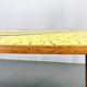 Table basse ou d'appoint en bois et verre de style Mid-Century, Allemagne