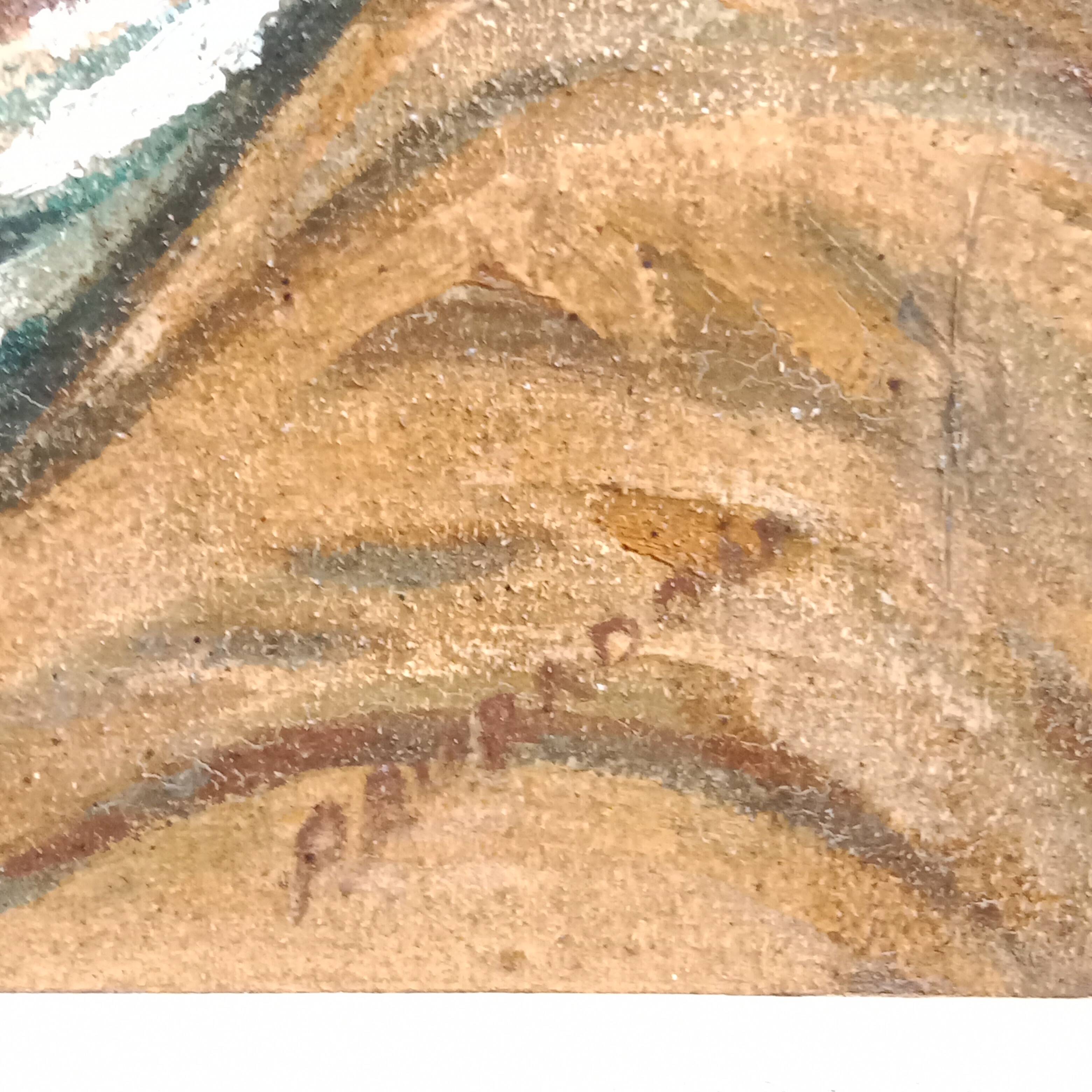 Portrait of a Man, Orientalist Painting, Art Deco Frame