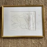 Lithograph by Henri Matisse "Figure draped in a bathrobe" 1929