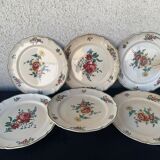 6 Villeroy and Boch Mettlach earthenware soup plates