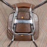Vintage chrome chair, l'auvergnate brand