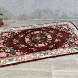 Bohemian pure wool rug from the 70s