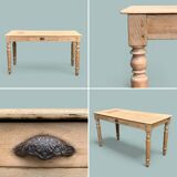 Raw wood farm table 1920