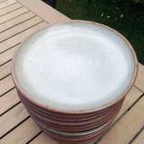 Service 14 stoneware dessert plates