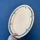 Set of 2 oval dishes, Longchamp ironstone, Denise model, blue flower.