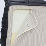 Vintage Togo Ligne Roset 3 seater sofa black leather by Michel Ducaroy 1990s