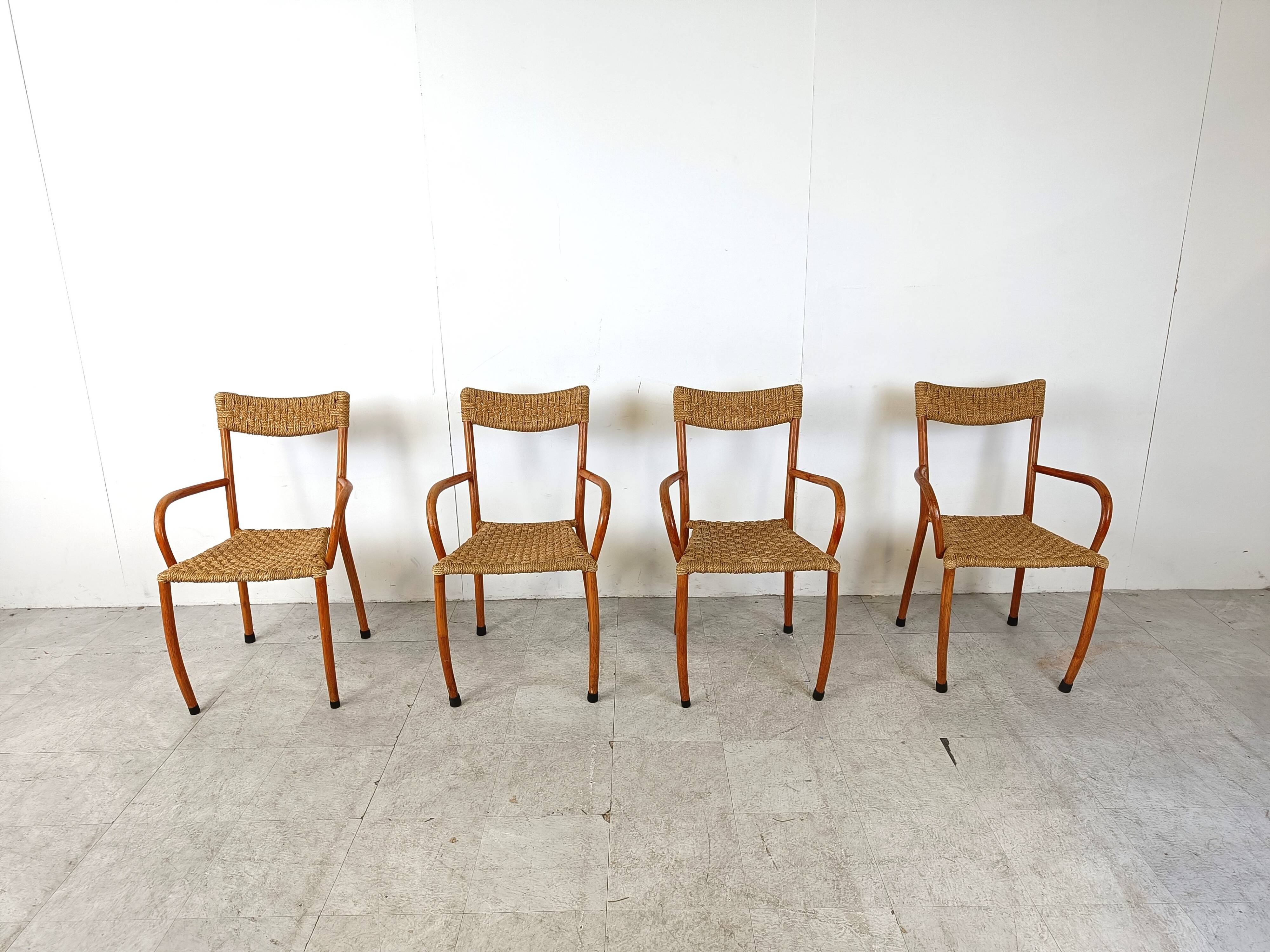 Mid century scandinavian dining chairs, set of 4, 1960s