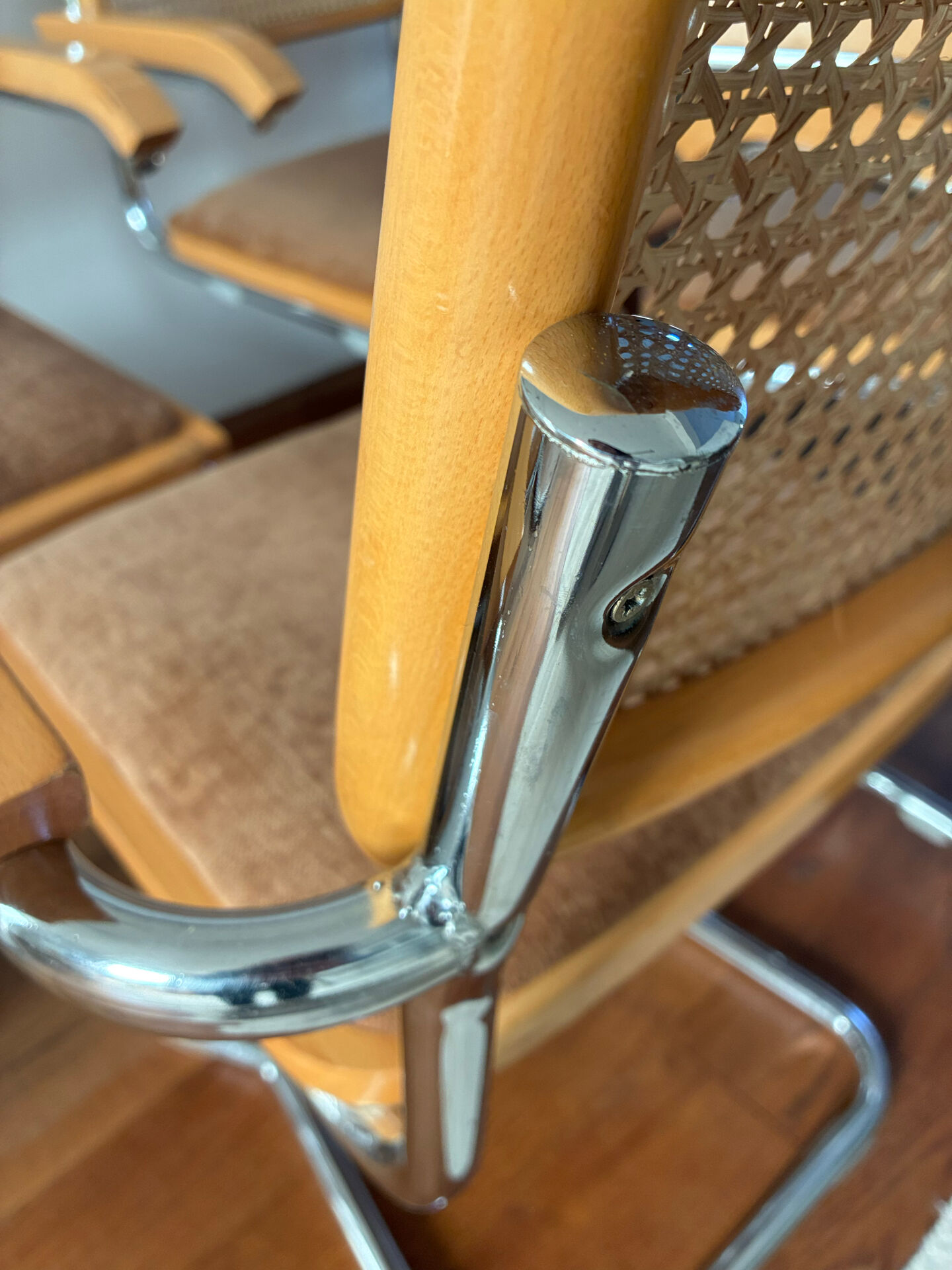 Set of 6 B64 chairs by Marcel Breuer