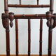 Bamboo-carved wooden coat/dressing room door. Period around 1900-1920