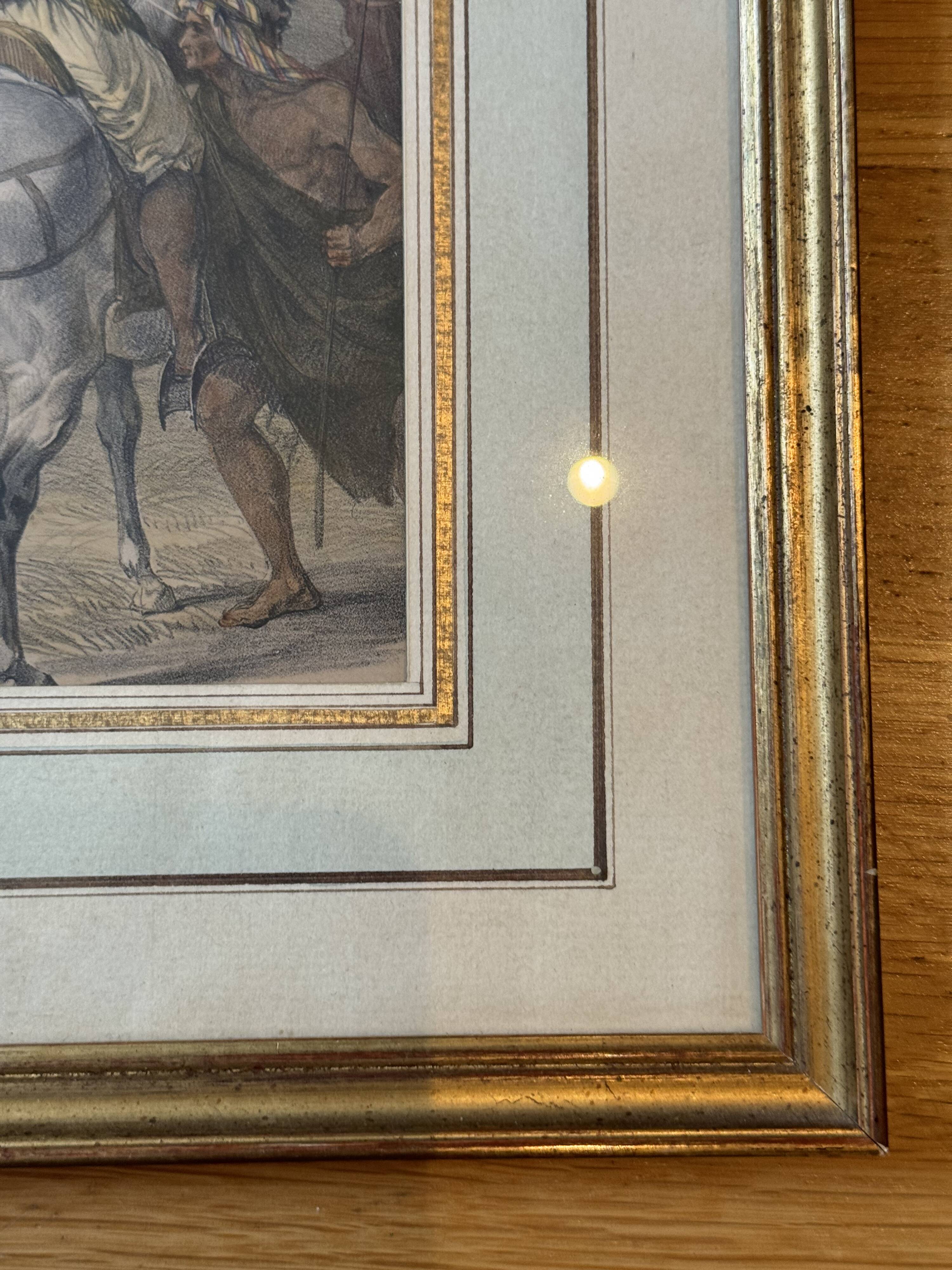 Old orientalist painting, Sebastia, after David Roberts 20th century