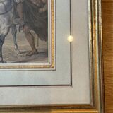 Old orientalist painting, Sebastia, after David Roberts 20th century