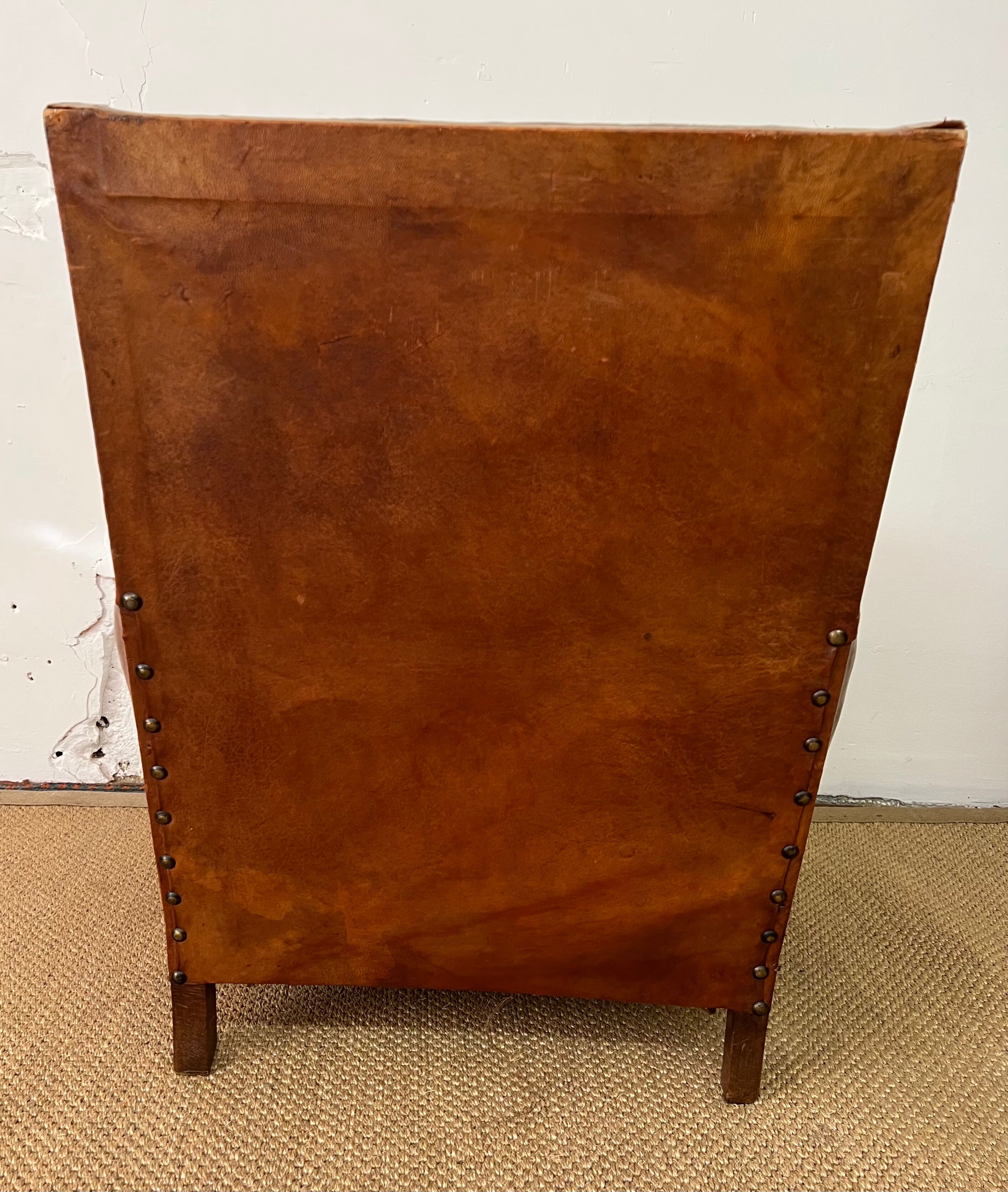 Leather club chair