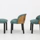1940s Pair of Chairs with Stool, Italy