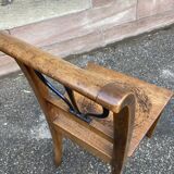 Vintage Alsatian peasant chair from the Directory period