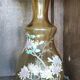 Ancien vase décor floral émaillé